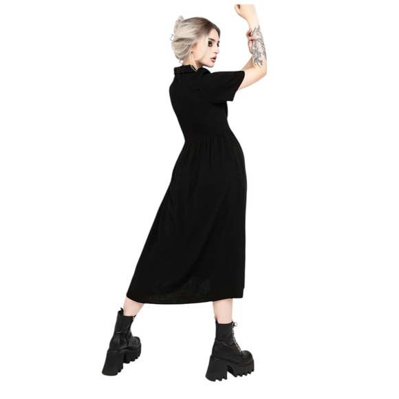 Sz 8 Disturbia Jasmine Embroidered Midi Shirt Dress NWT $78 MSRP - Picture 3 of 15